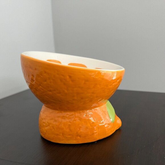 RESERVED FOR @leiaw613 Ceramic Elevated and Tilted Fruit Cat Bowl Set - Picture 3 of 7